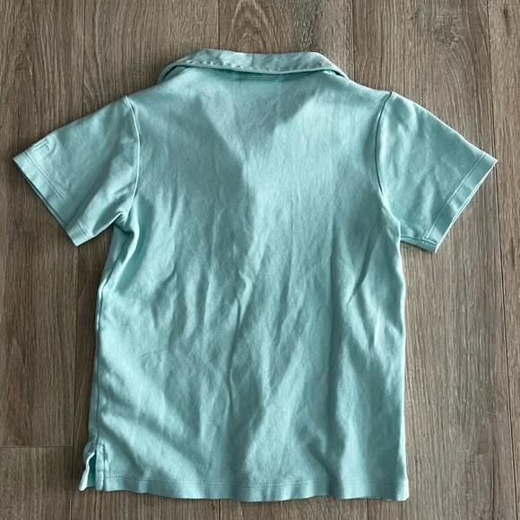 Little English Boy’s Aqua Polo Shirt Short Sleeves - Size 8 - Picture 7 of 8